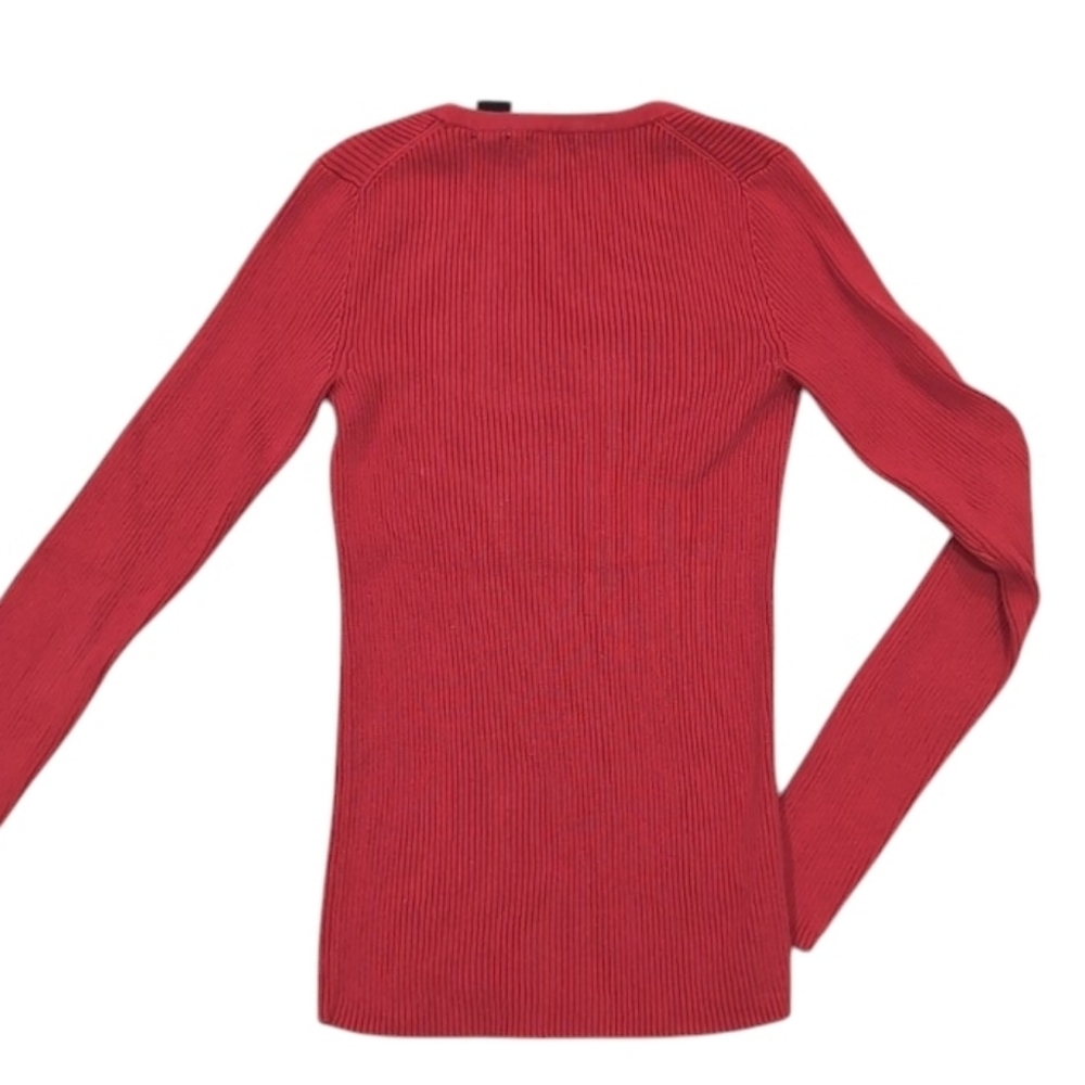 Moda International Women's Scarlet V-Neck Sweater Size Small - Picture 3 of 6